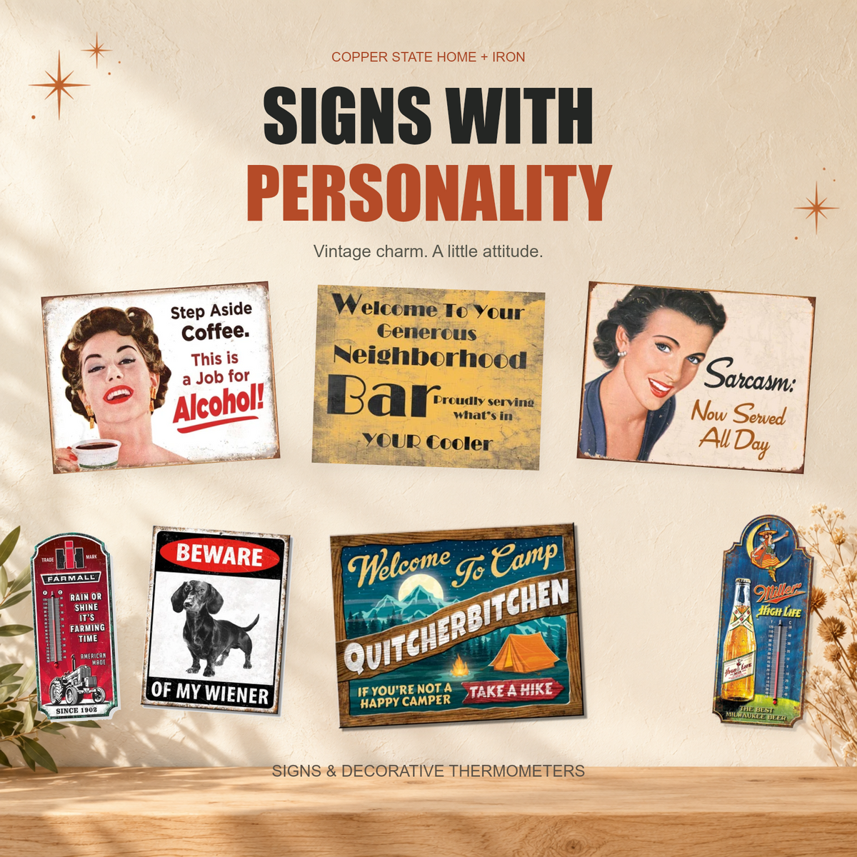 Signs & Decorative Thermometers