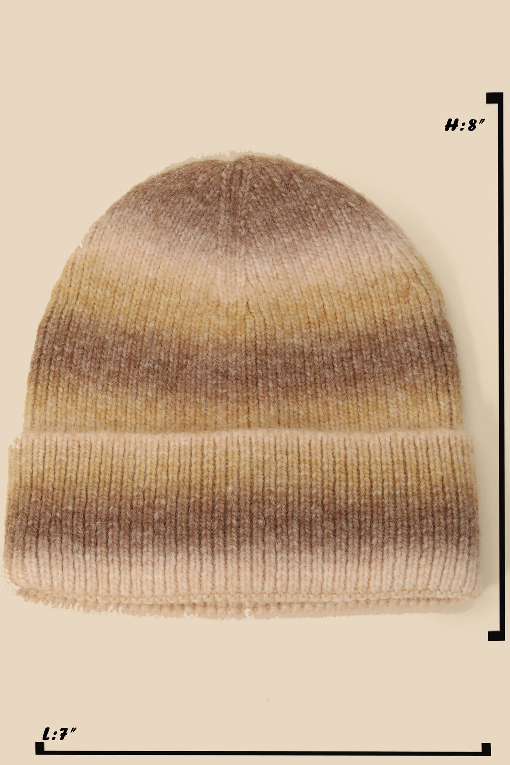 Stripe Shaded Knit Beanie