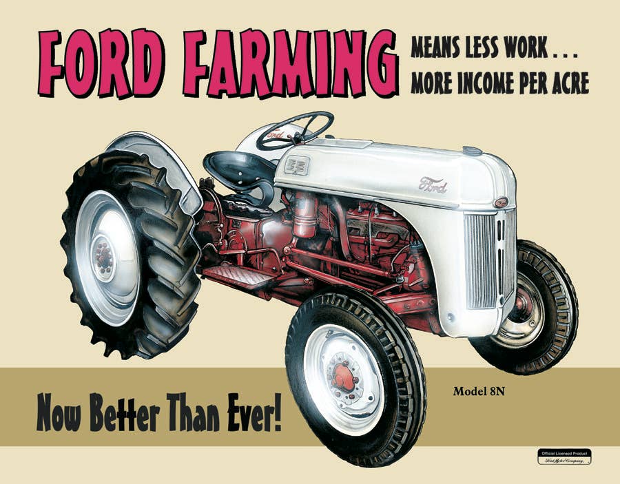 Ford Farming 8N Tin Sign