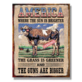 America Vintage Wall Sign