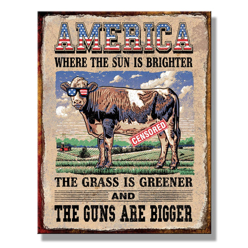 America Vintage Wall Sign