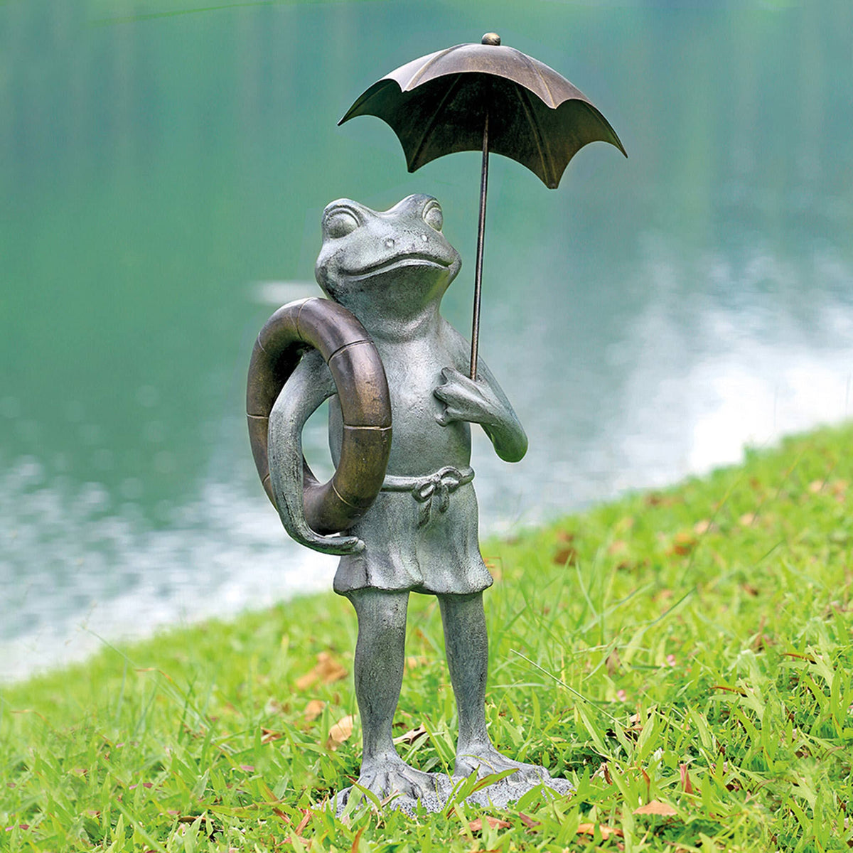 Pool Partner Frog Garden Sculp