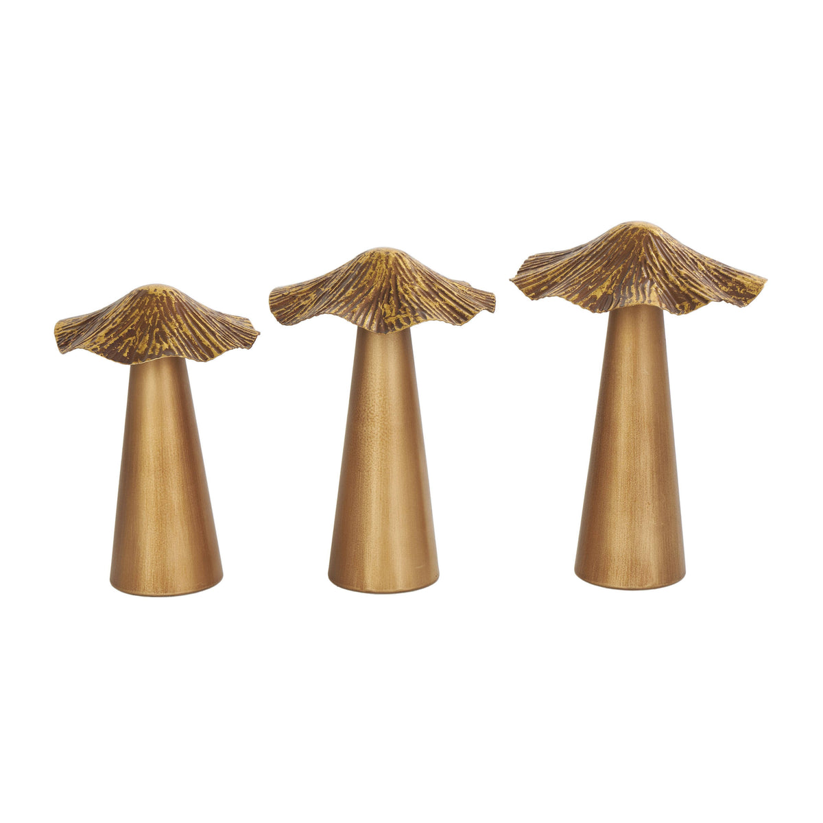 Natural Bronze Metal Sculpture Set