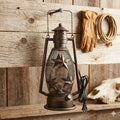 METAL CUTOUT STAR ELECTRIC LANTERN WITH HANDLE