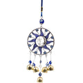 13" SUN, MOON & STARS WITH BELLS WALL DECORATION