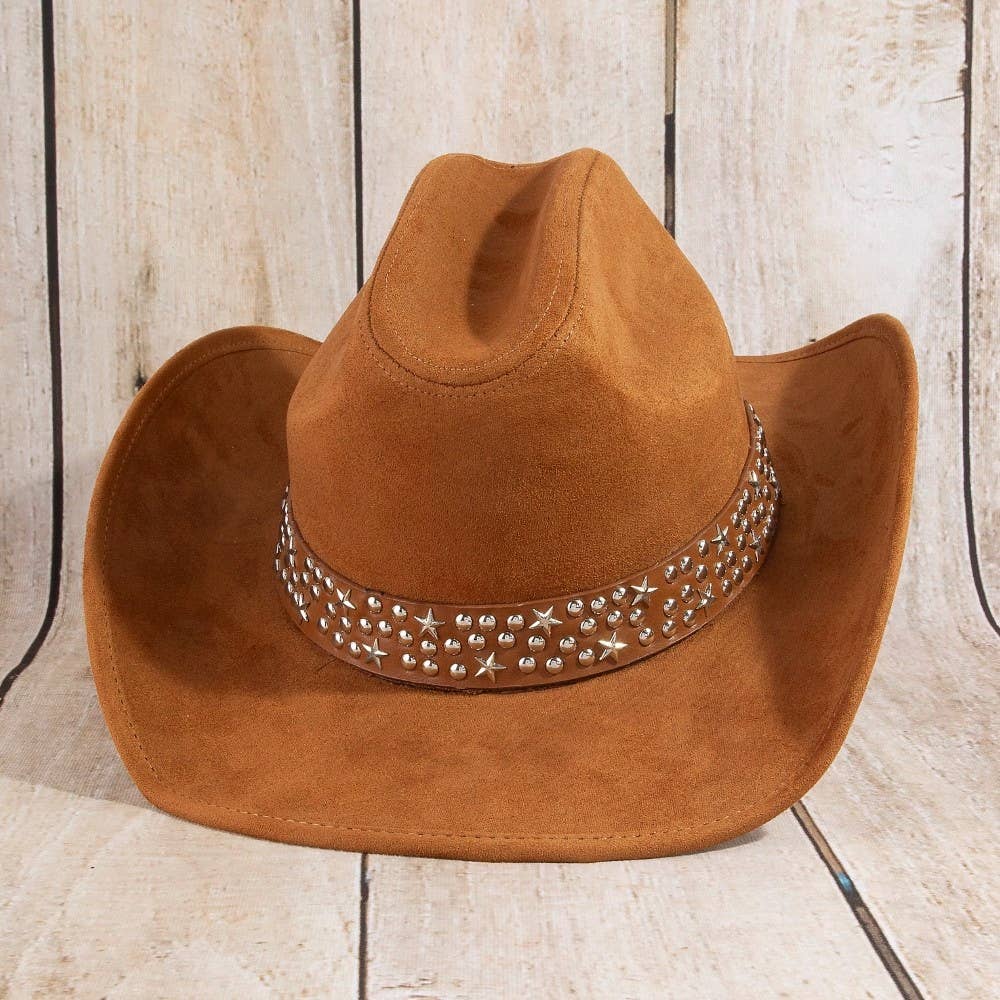 Embroidered Star Studded Cowboy Hat