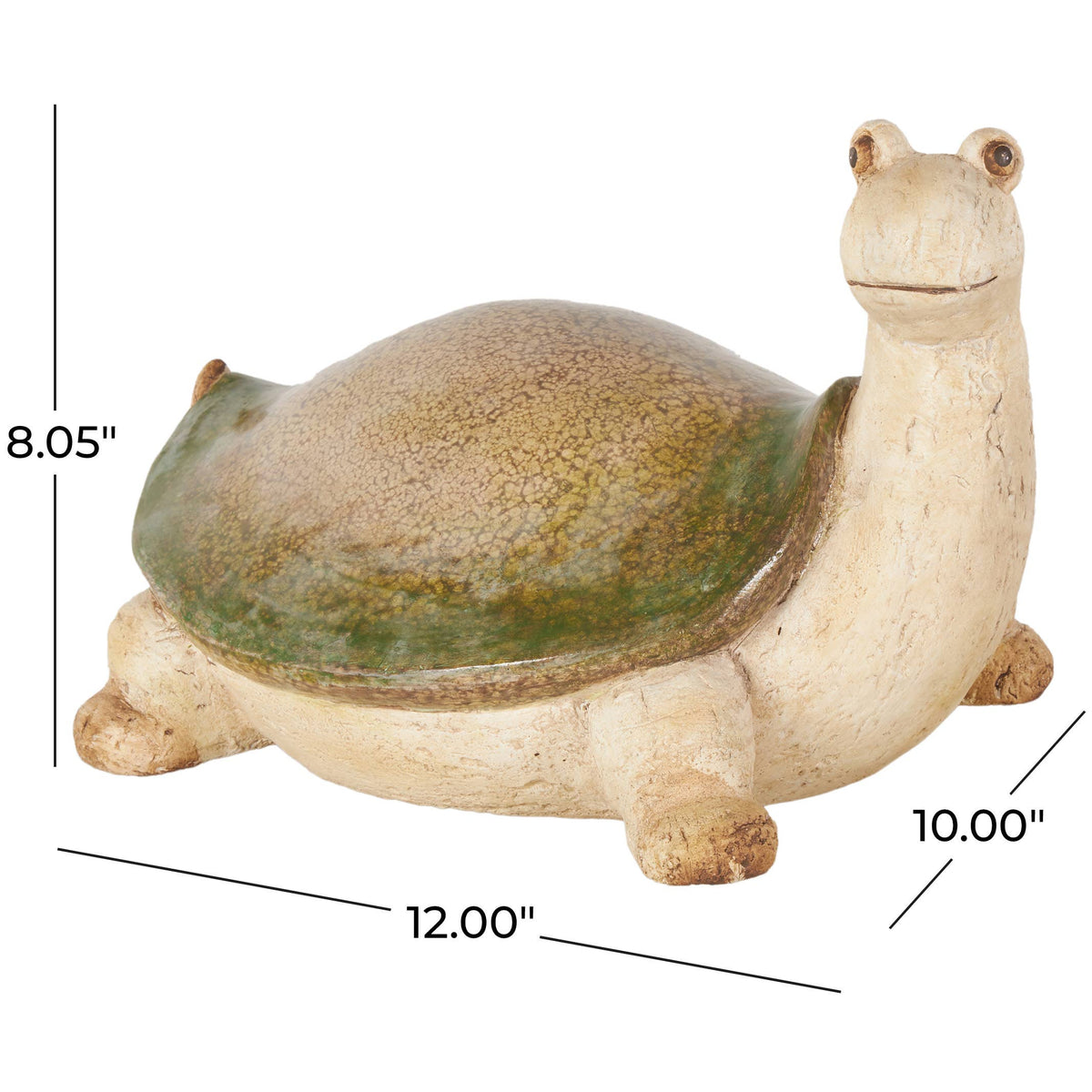 Farmhouse Cream Oval Magnesium Oxide Garden Sculpture: Cream / Cream