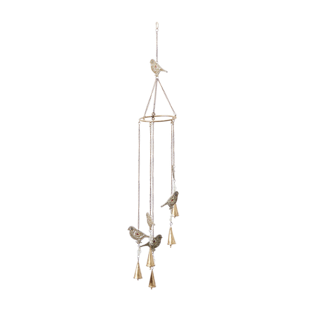 Eclectic Gold Metal Windchime - 892172