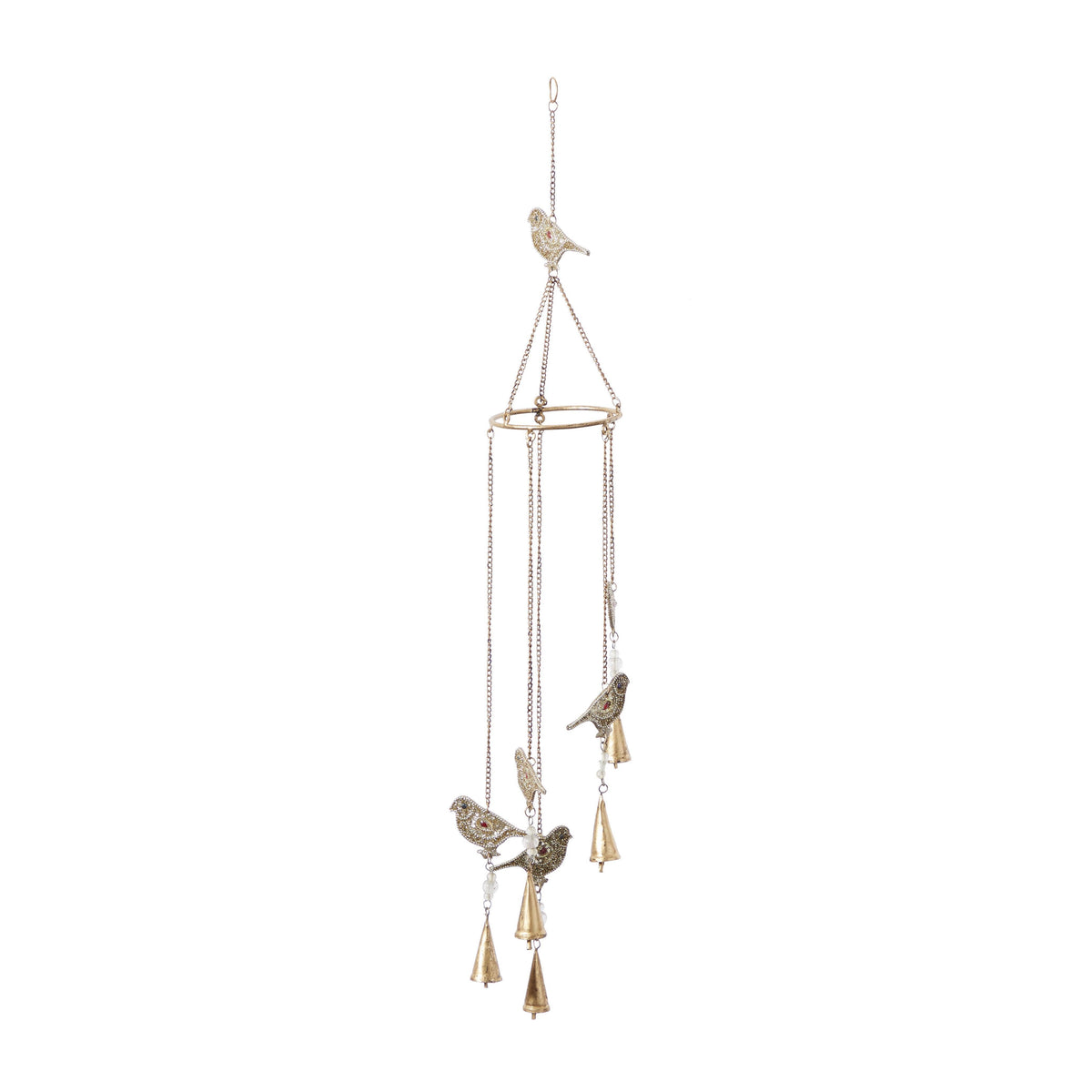 Eclectic Gold Metal Windchime - 892172