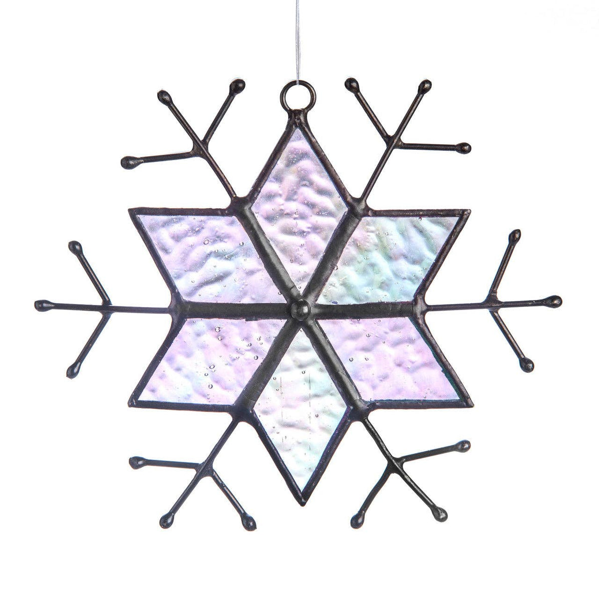 ORN 189-B Iridescent Snowflake Ornament