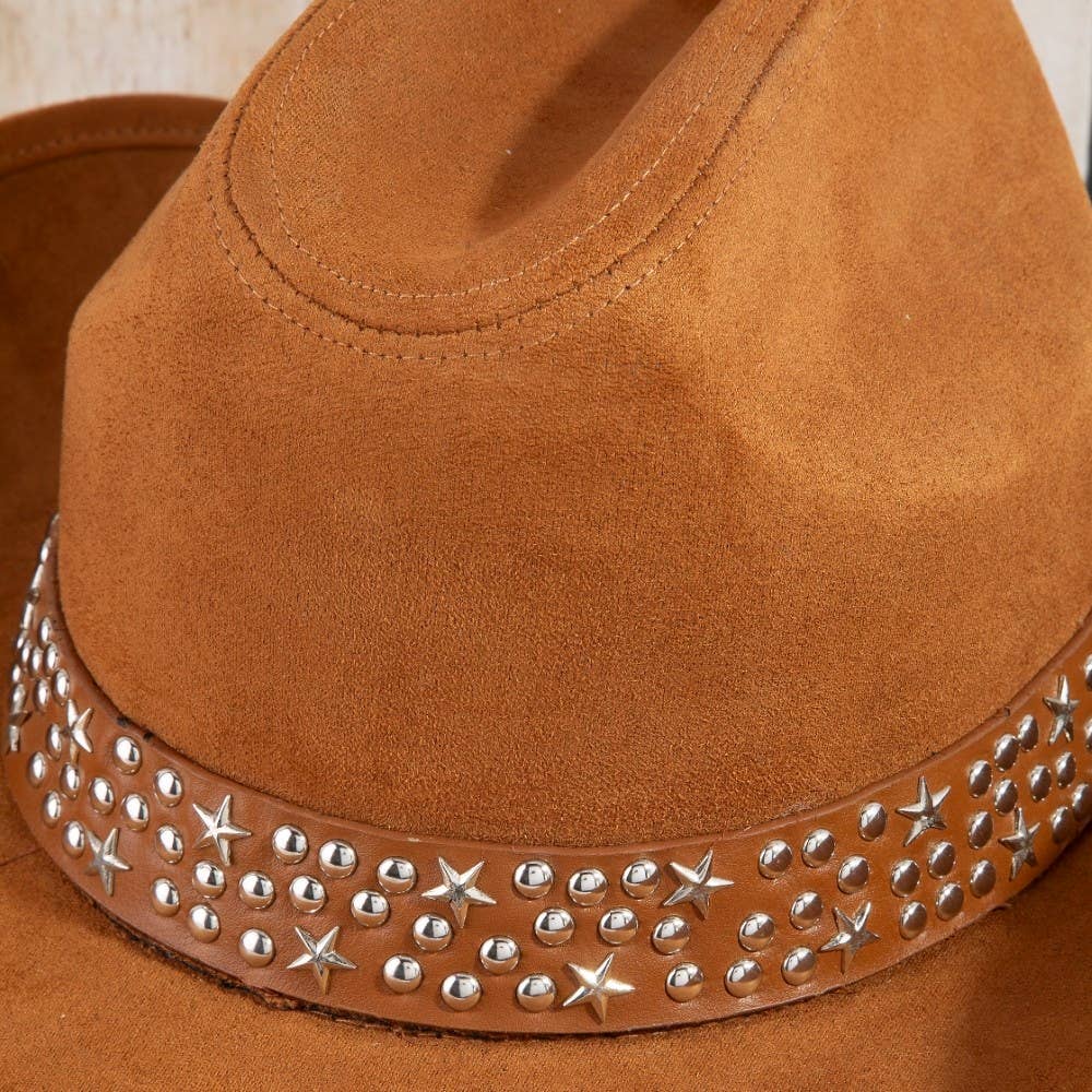 Embroidered Star Studded Cowboy Hat