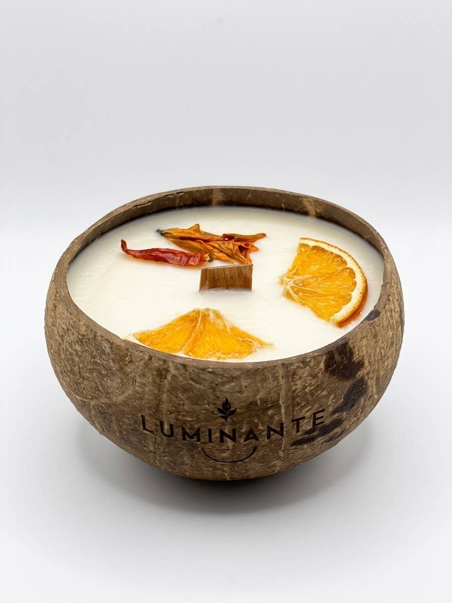 Coconut Candle - Grows into a plant - Orange Blossom