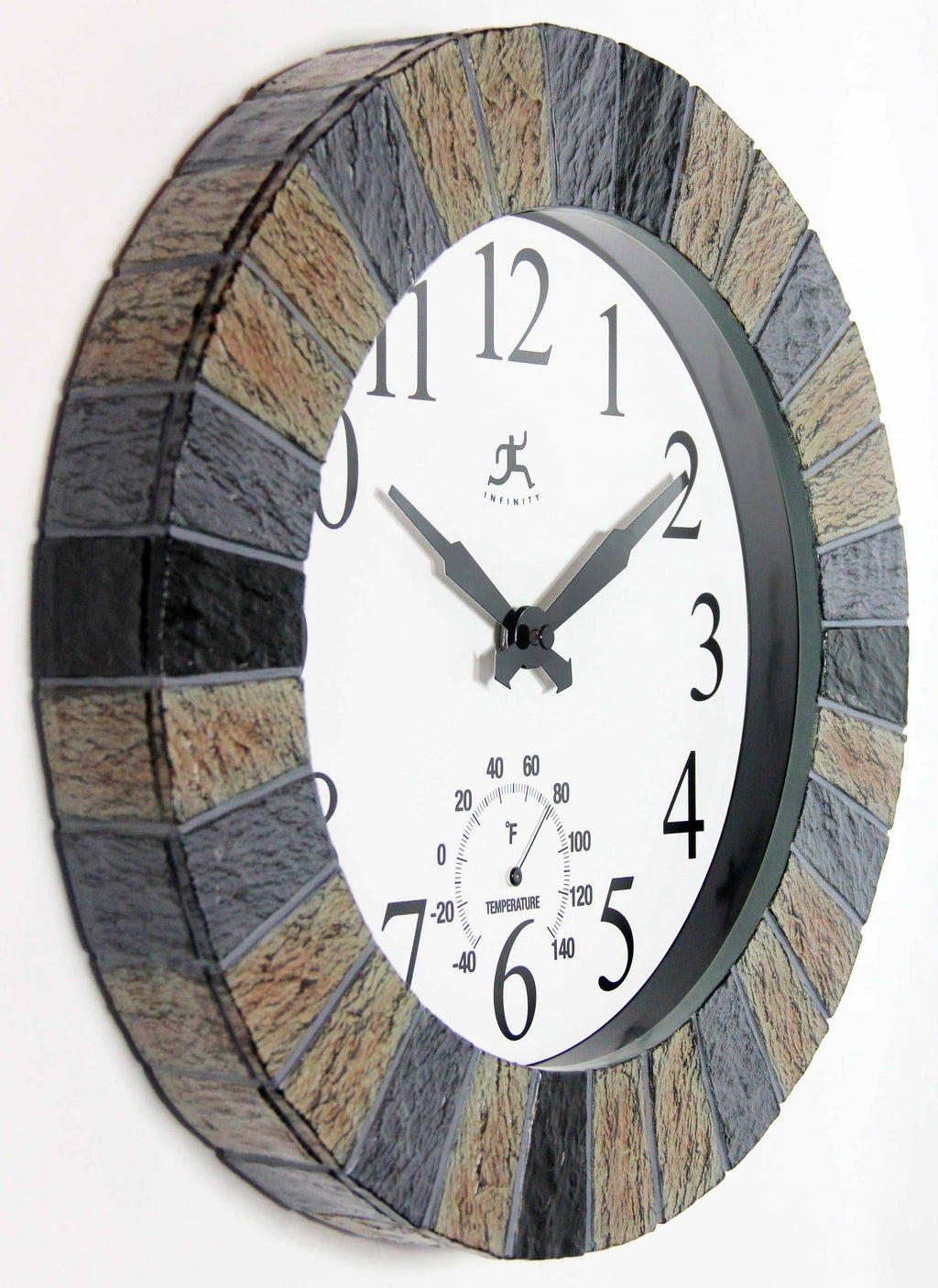 Outdoor Round Multi-Color Wall Clock 13 Inch