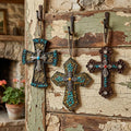 Polyresin Cross Ornaments — Set of 3