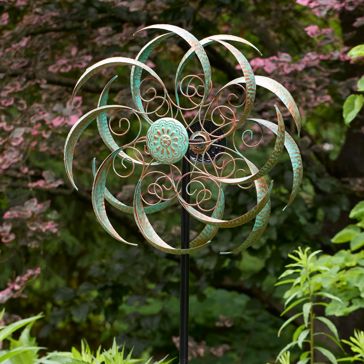 Floral Wind Spinner - Verdi Gris