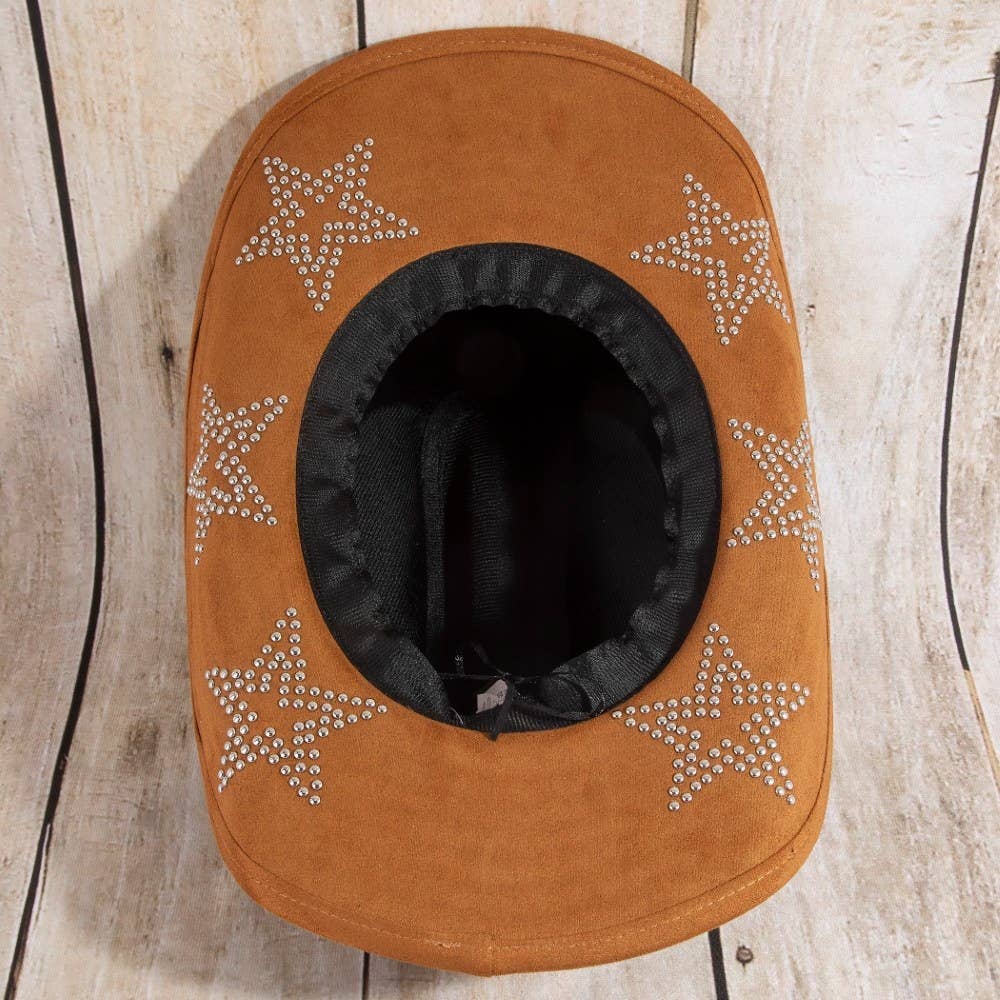 Embroidered Star Studded Cowboy Hat