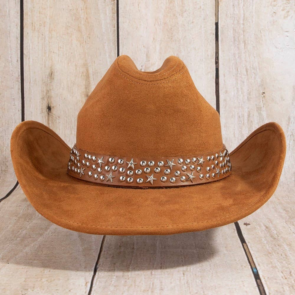 Embroidered Star Studded Cowboy Hat