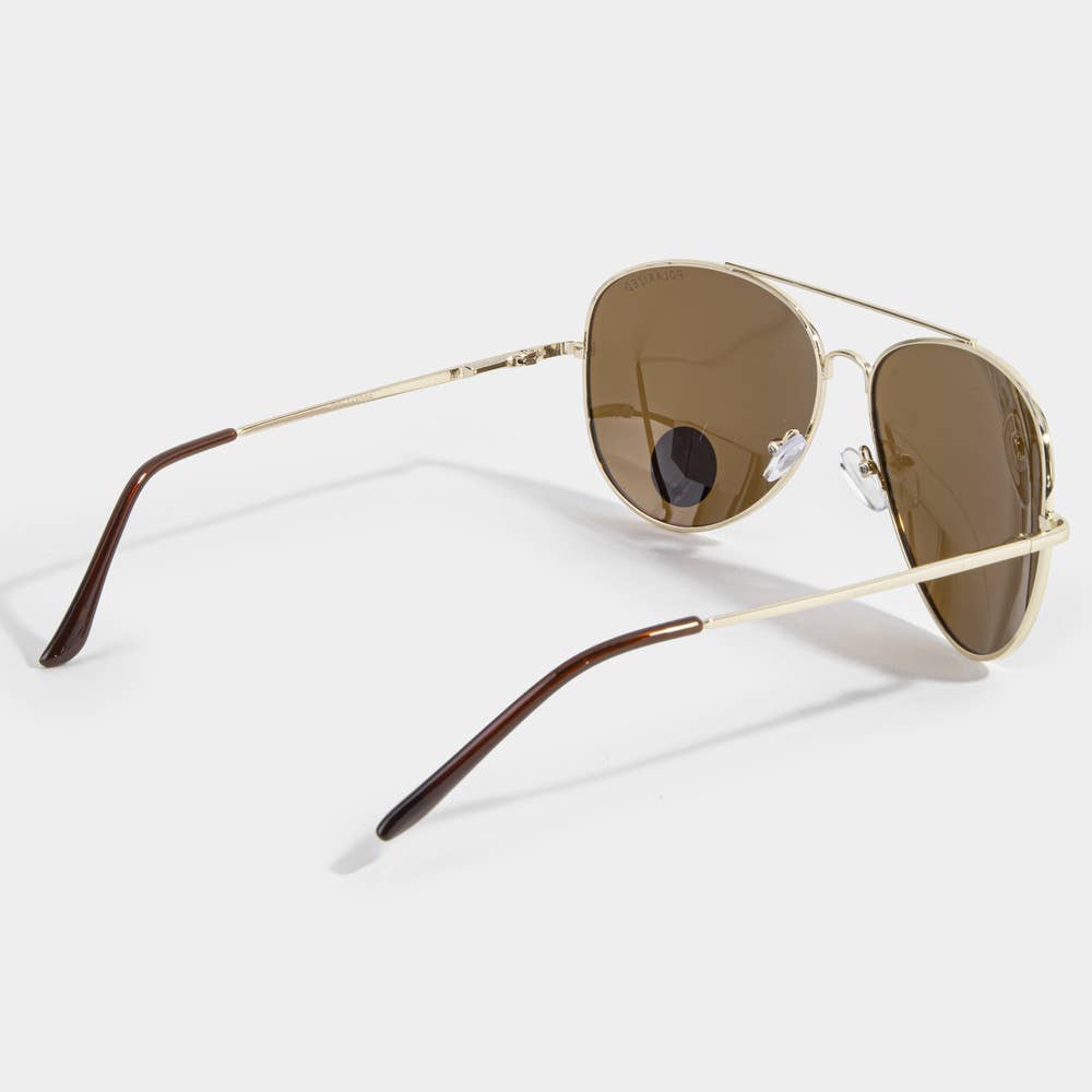 Classic Metal Aviator Polarized Sunglasses