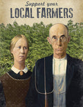 Local Farmers Tin Sign