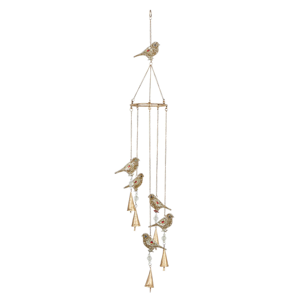 Eclectic Gold Metal Windchime - 892172