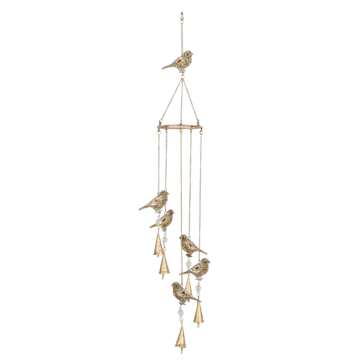 Eclectic Gold Metal Windchime - 892172