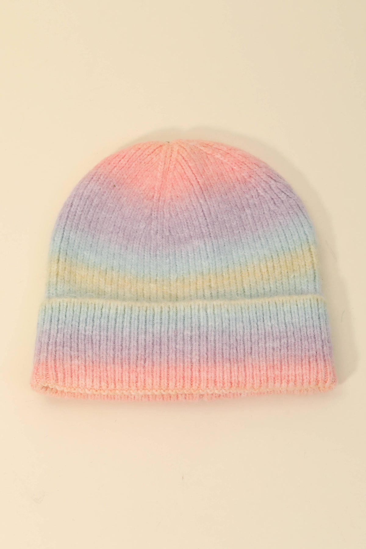 Stripe Shaded Knit Beanie