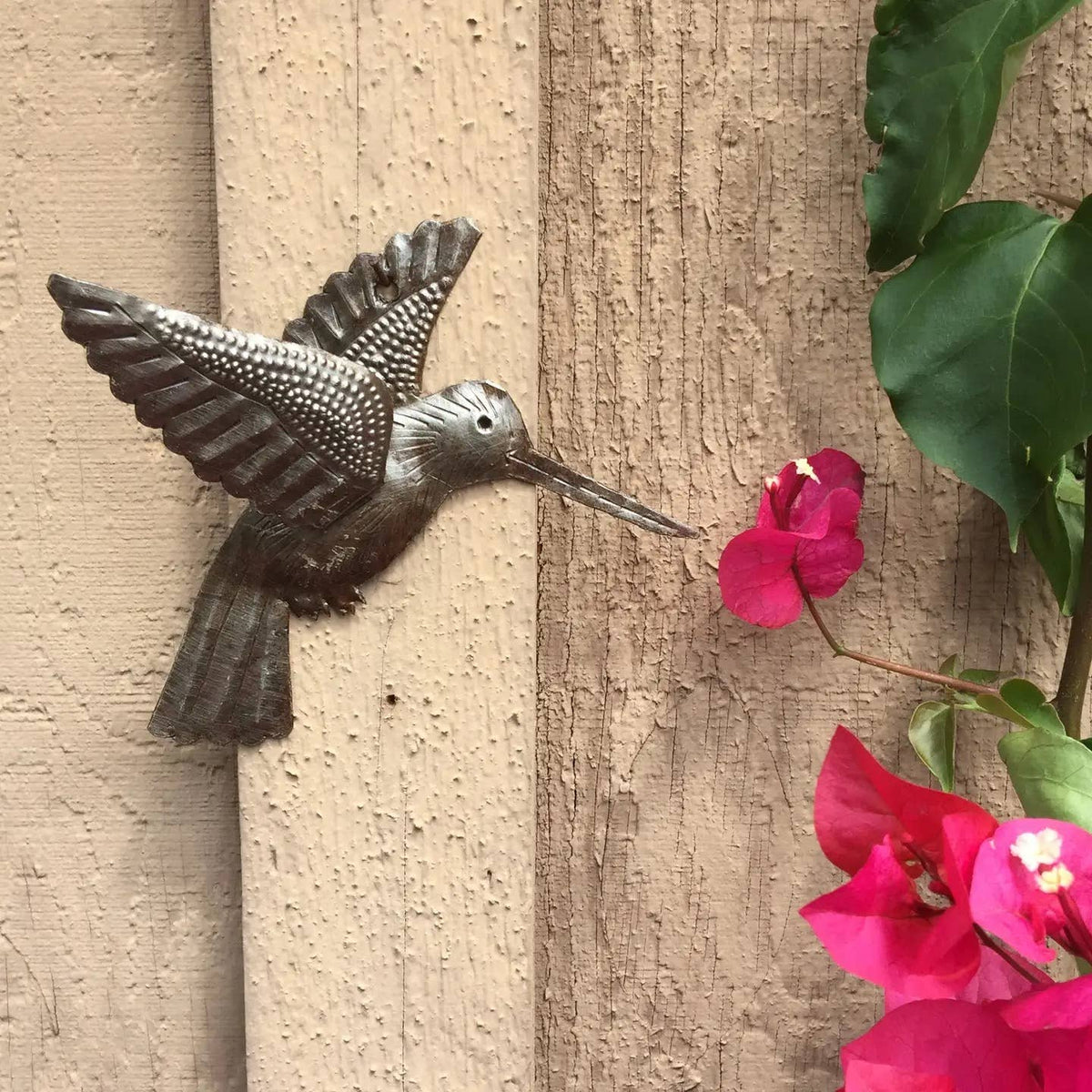 Haitian Metal Hummingbirds – Set of 2, 6 Inch