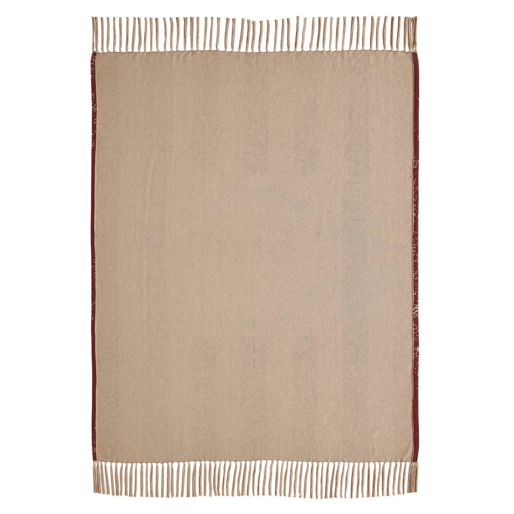 Burgundy 1776 Americana Woven Throw Blanket 50x60 My Country