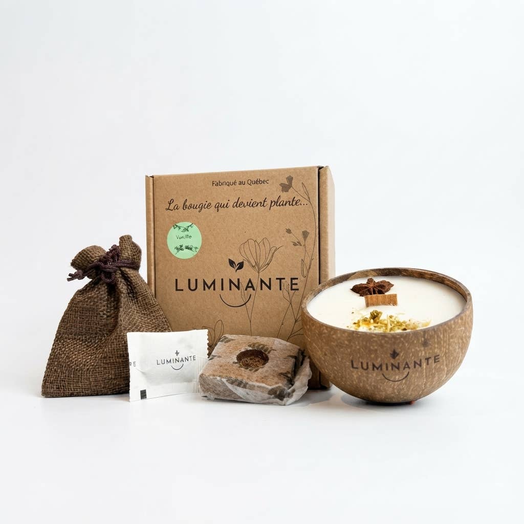 Coconut Candle - Grows into a plant - Vanilla
