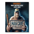 JQ - Bigfoot Mancave. Tin Sign