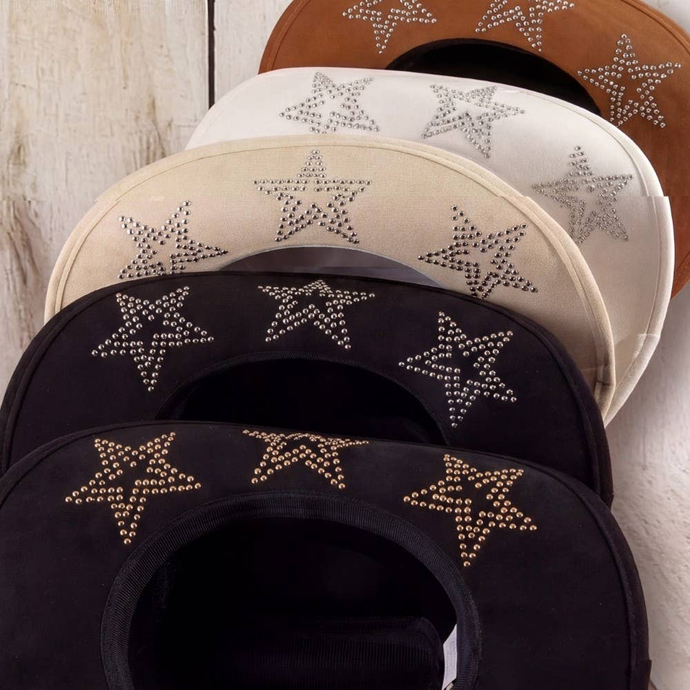 Embroidered Star Studded Cowboy Hat