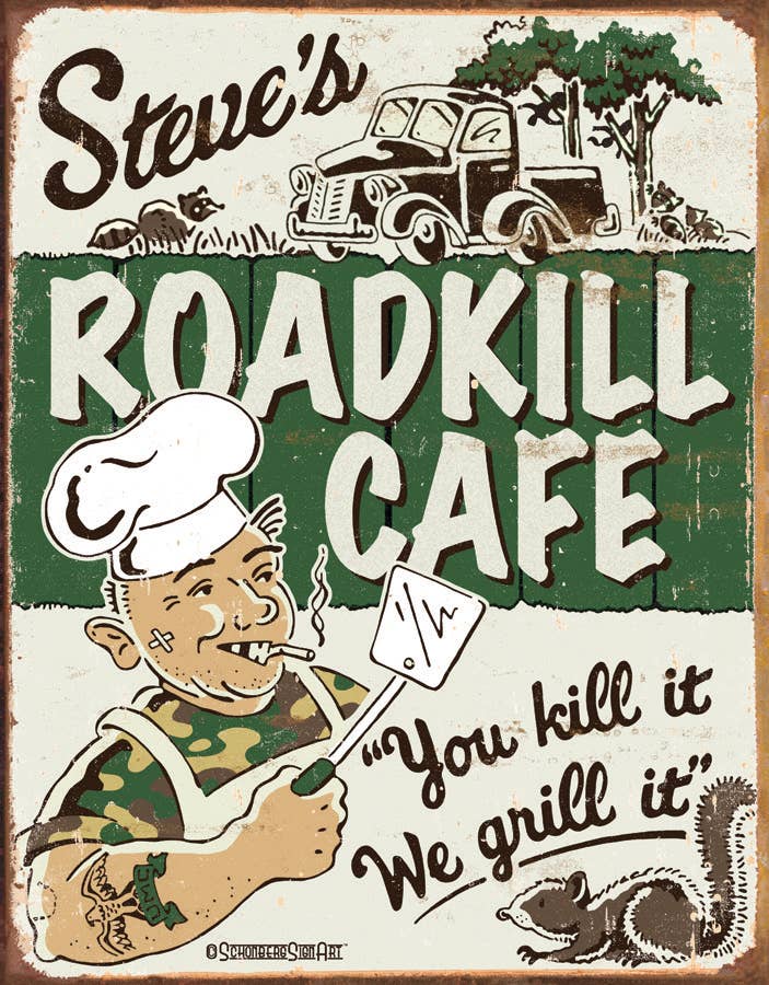 Schonberg - Steve's Cafe Tin Sign