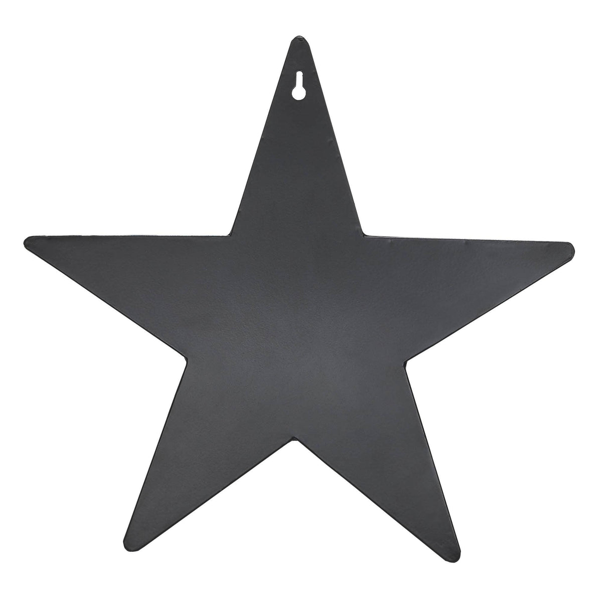 Metal Star w/ Pocket Black Distressed 12x12