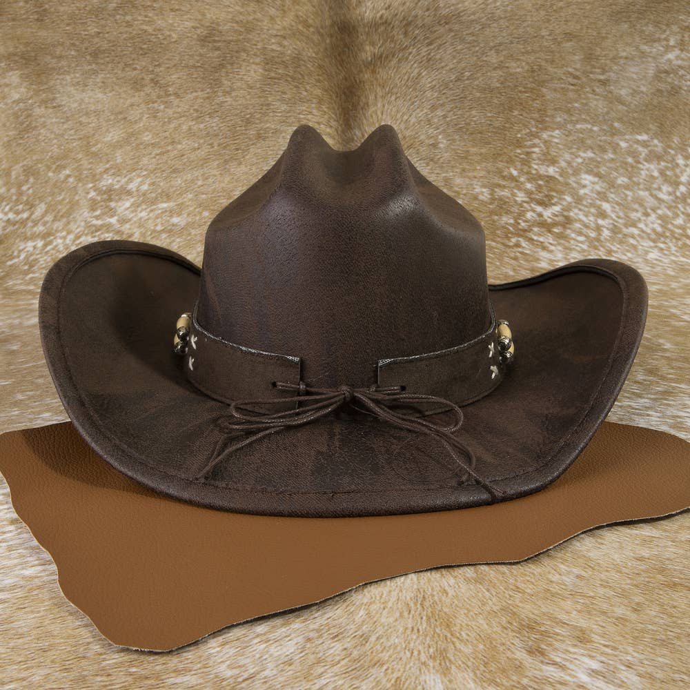Longhorn Concho Band Western Cowboy Hat