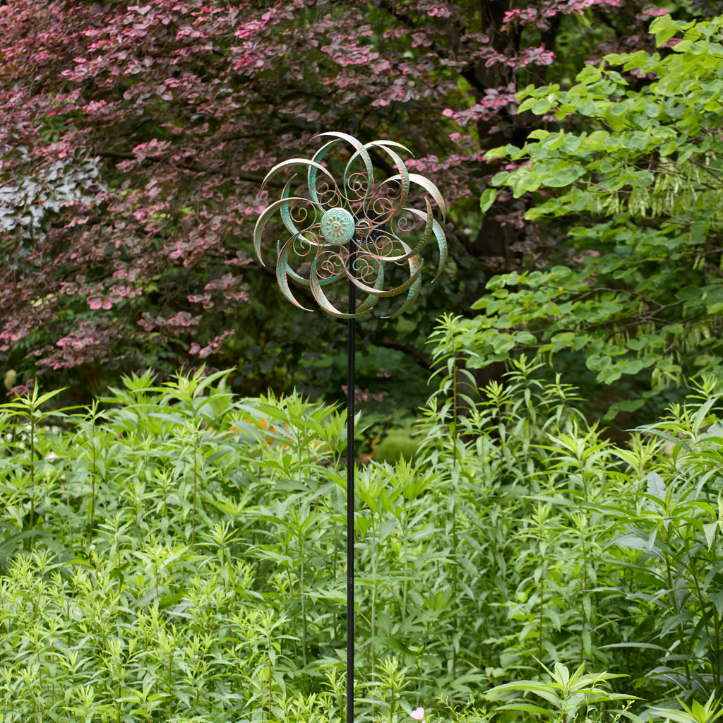 Floral Wind Spinner - Verdi Gris