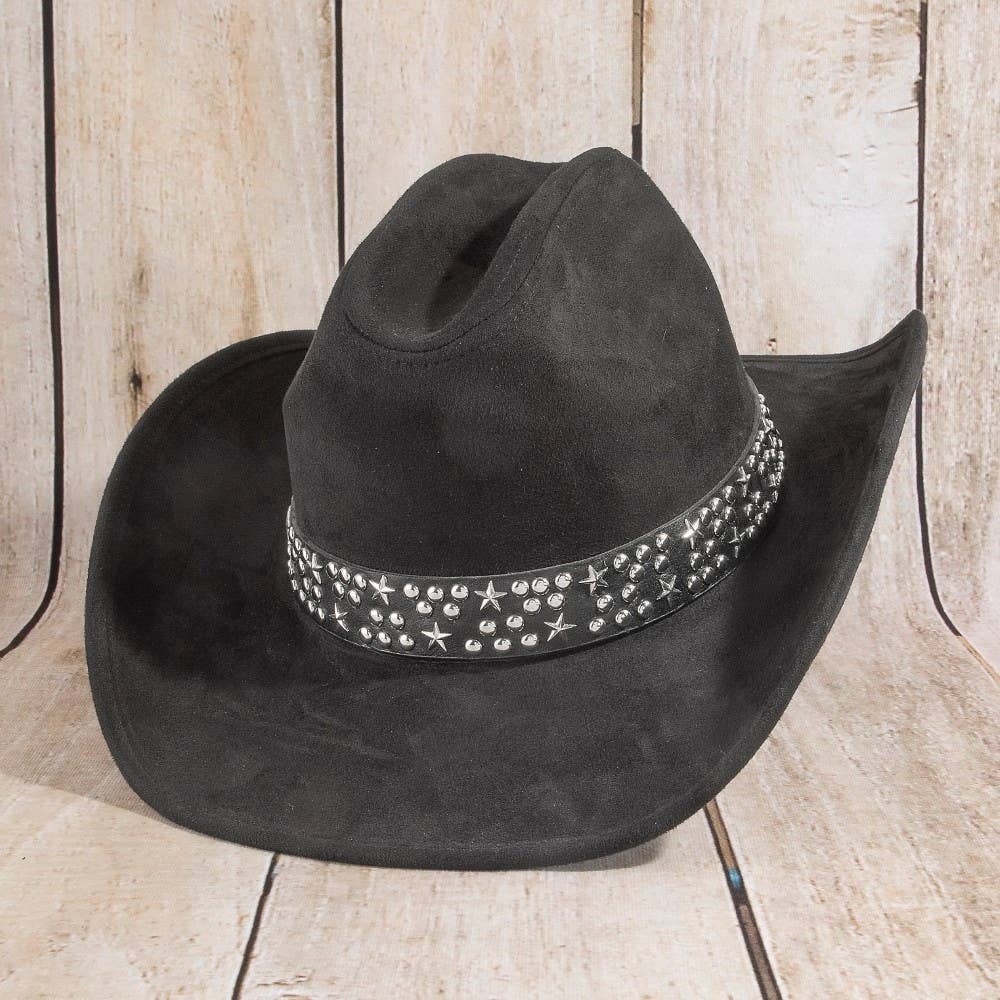 Embroidered Star Studded Cowboy Hat