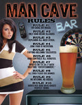 Man Cave - Rules Tin Sign