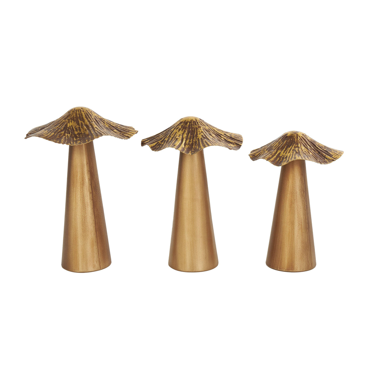 Natural Bronze Metal Sculpture Set