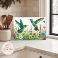 Hummingbird Gardens / Nature Lovers Glass Cutting Board
