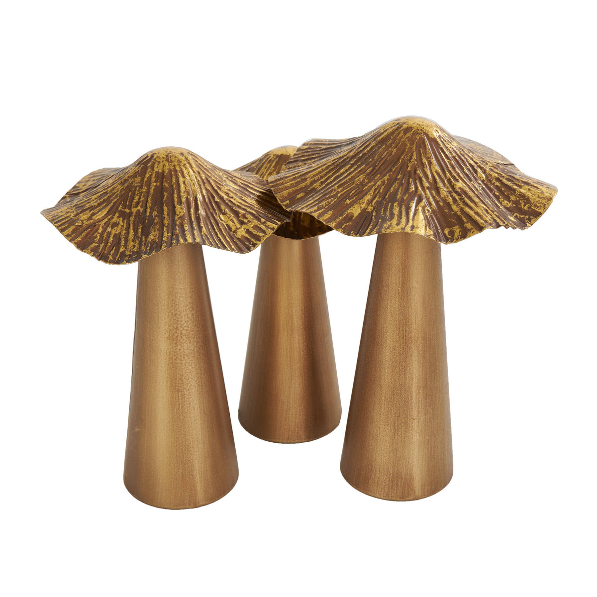 Natural Bronze Metal Sculpture Set
