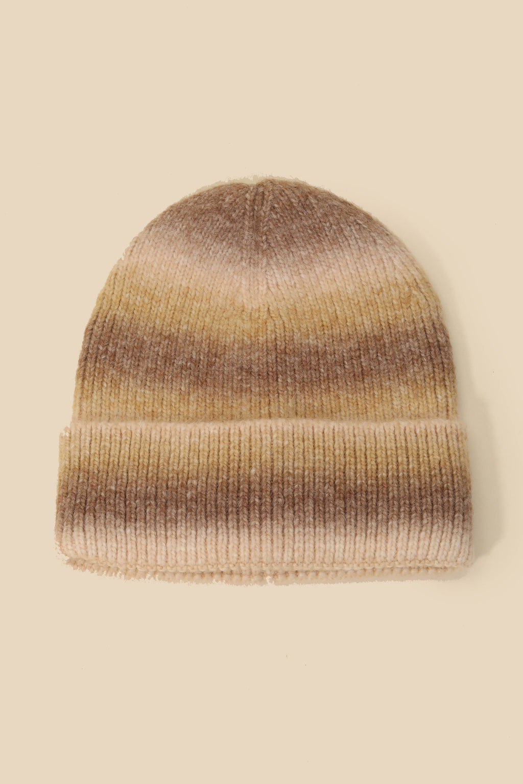 Stripe Shaded Knit Beanie