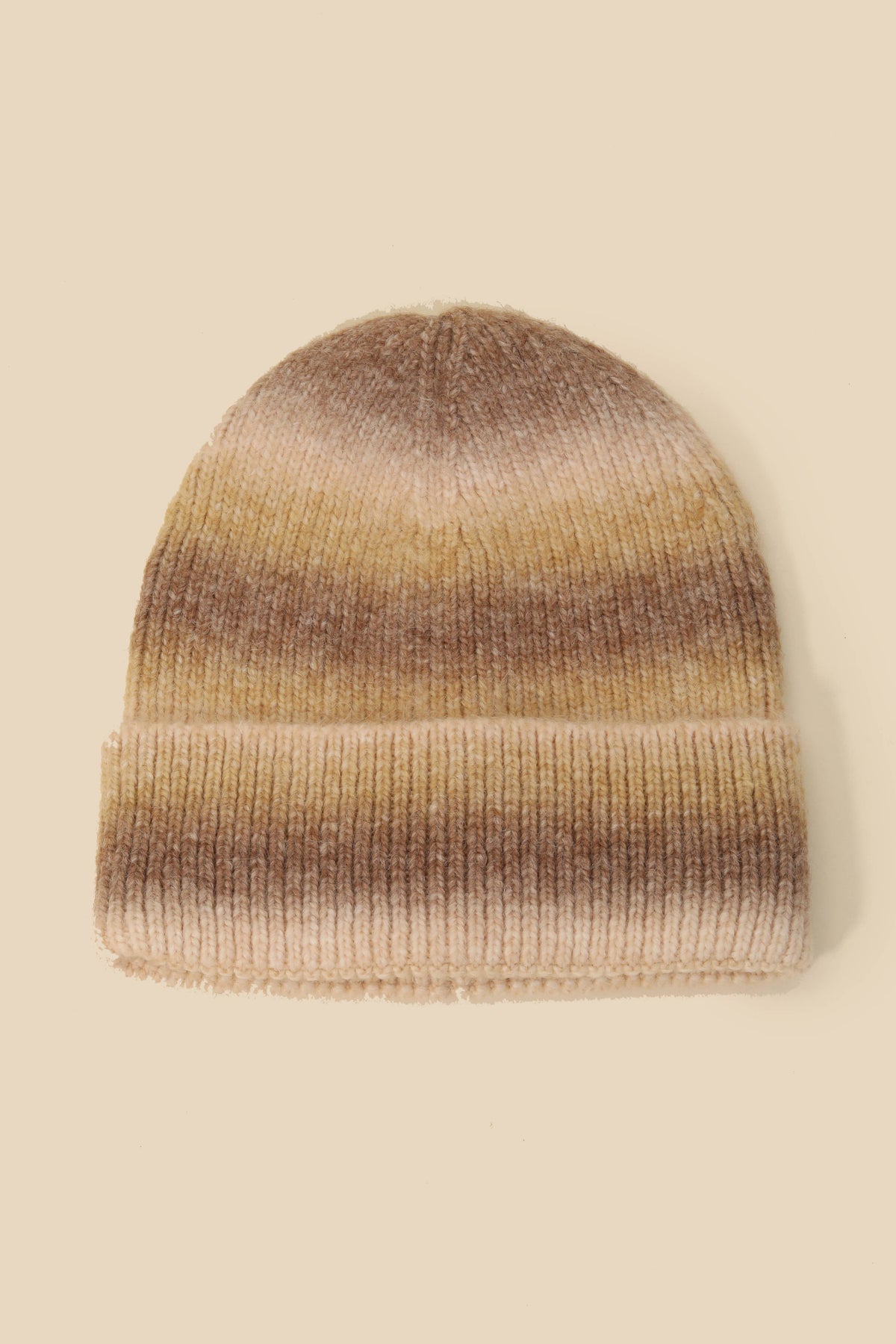 Stripe Shaded Knit Beanie