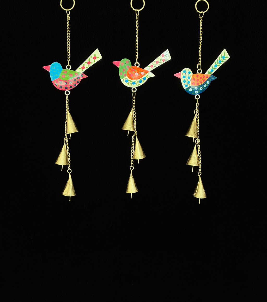 Blossom Birds Wind Chimes (Set of 3) - Copper State Home + Iron