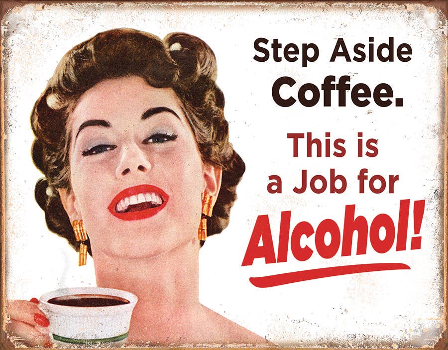 Step Aside Coffeee Tin Sign