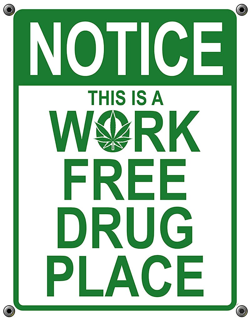 Work Place Tin Sign