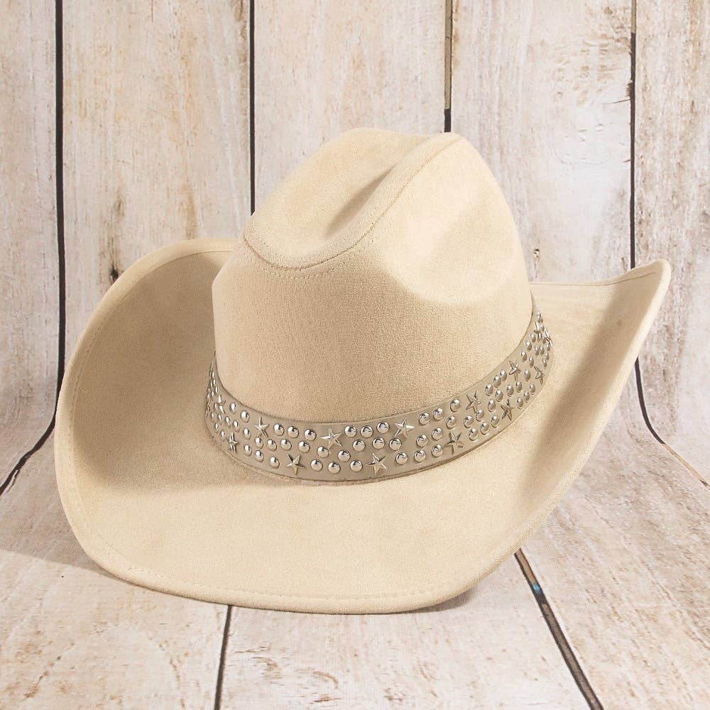 Embroidered Star Studded Cowboy Hat