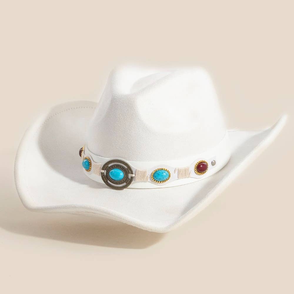 Western Concho Strap Belt Cowboy Hat