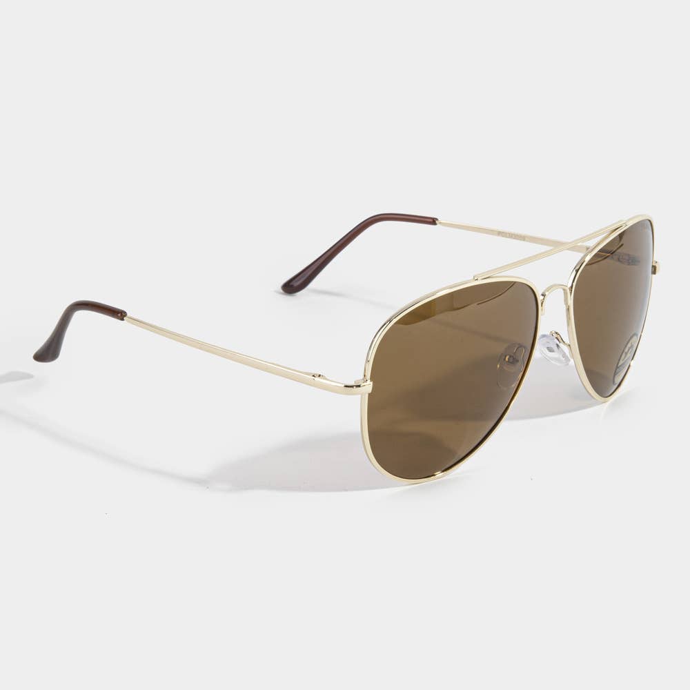 Classic Metal Aviator Polarized Sunglasses