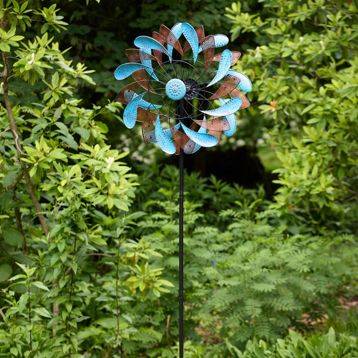 Waves Wind Spinner - Blue & Bronze