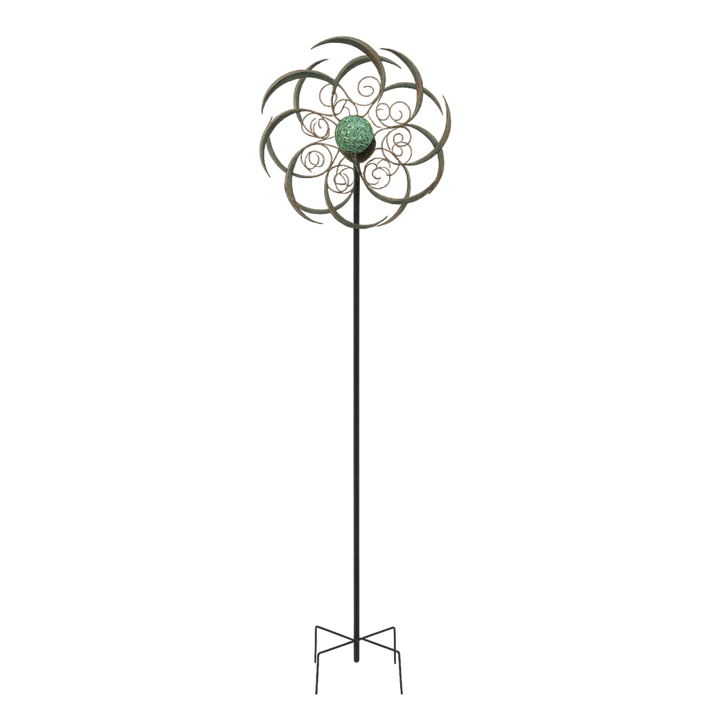Floral Wind Spinner - Verdi Gris